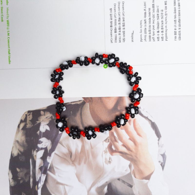 taehyung v bts bracelet gelang manik