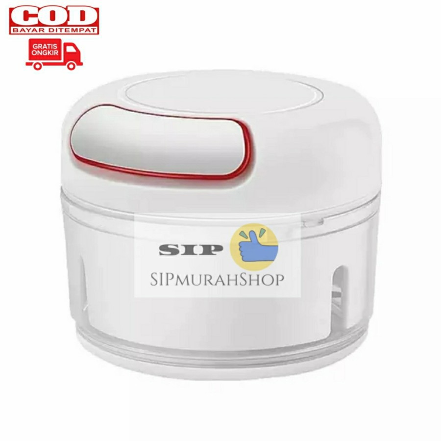 (COD) Penghalus Daging Pencincang Bumbu Hand Blender Portable Manual Speedy Chopper Mini