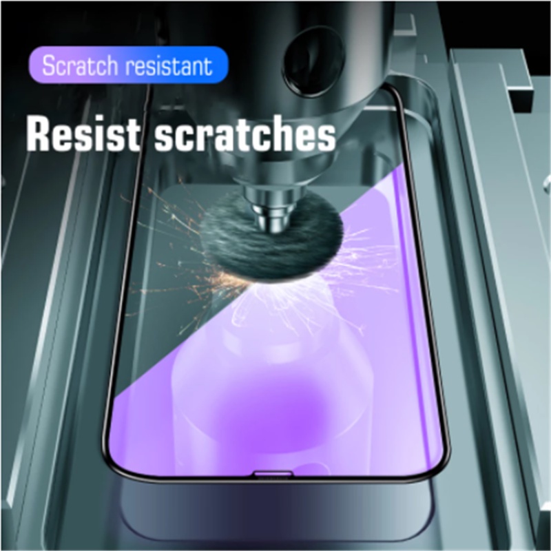 Screen Protectors Anti Blu-Ray Eye Protection For iPhone 11 12 Pro Max Mini Tempered Glass For iPhone 7 8 Plus X XS Max XR SE 2020