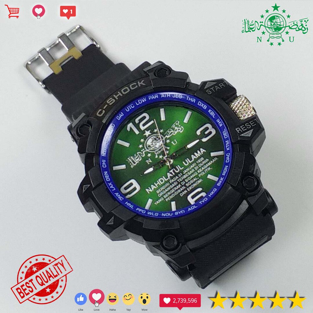 (LIMITED EDITION) JAM TANGAN NAHDLATUL ULAMA {LIST BIRU}