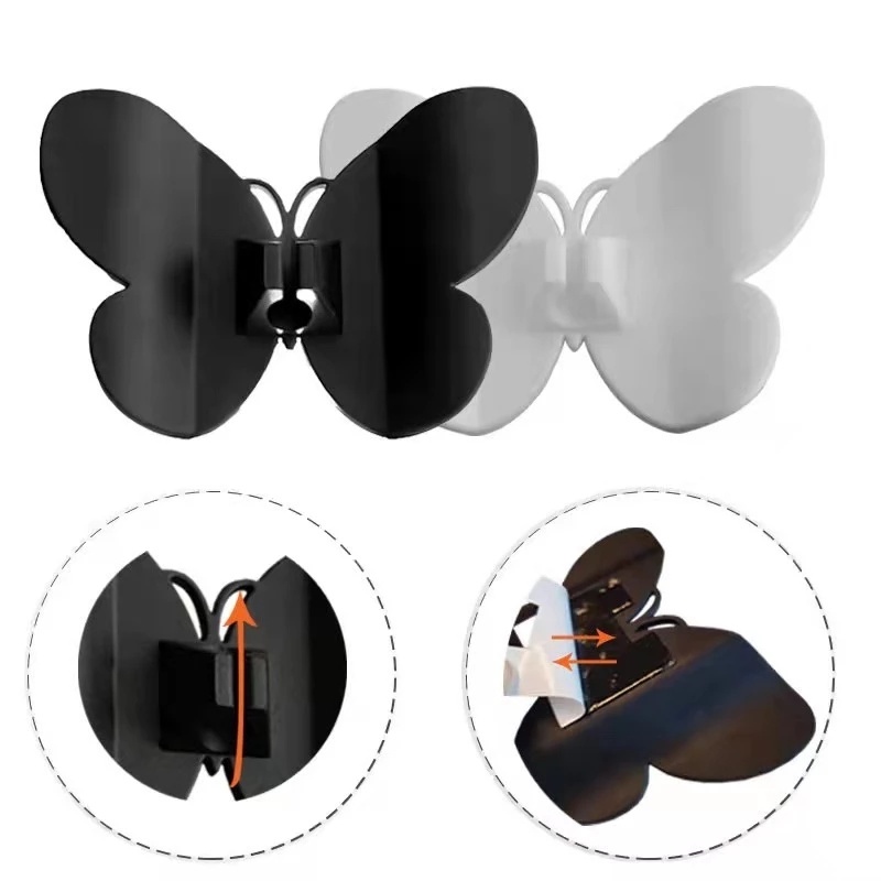 Butterfly Holder Kabel Multifungsi Bentuk Kupu-Kupu Dengan Perekat Untuk Dapur