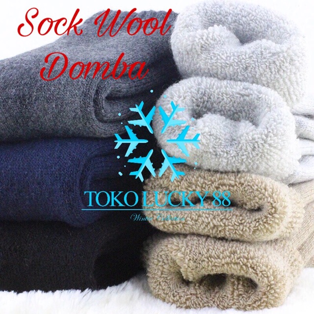 IMPORT MOLLAD Sock Wool Domba Kaos Kaki Rajut Wool Winter Musim Dingin Super Tebal