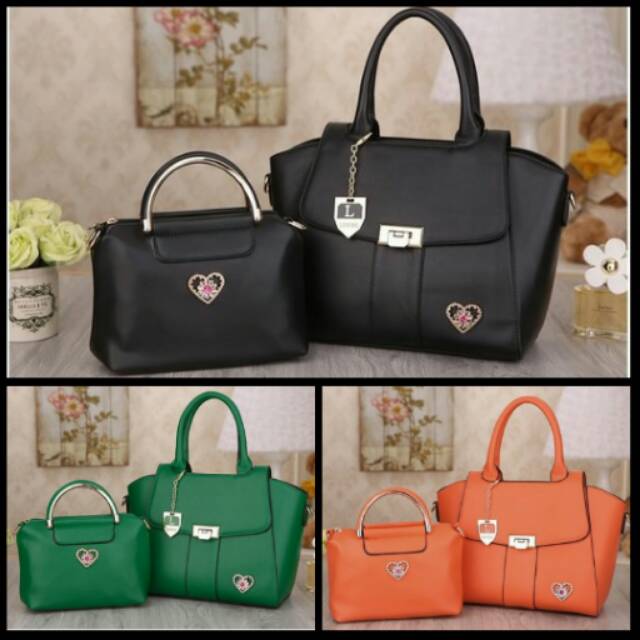 2437 tas import Tas fashion tas korea tas murah tas batam tas branded tas kw 2in1 lenore