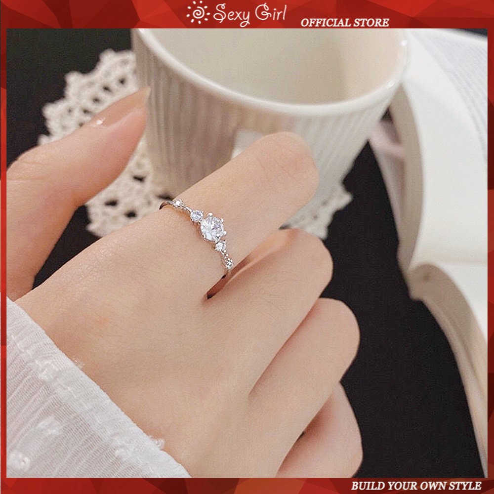 Cincin Klasik Model Terbuka Adjustable Gaya Korea Untuk Wanita