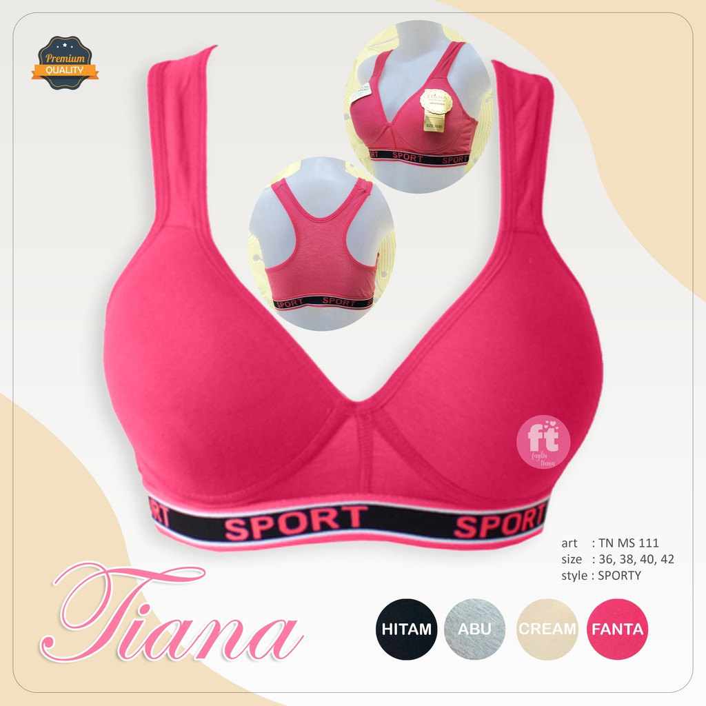 TIANA | Sport BRA Busa Tipis / Atasan Sport Busa / BH Sport / art TN MS 111