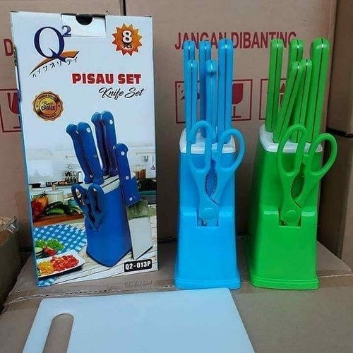 Pisau set merek Q2 8pcs/pisau dapur,alat potong