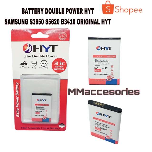 BATTERY DOUBLE POWER HYT SAMSUNG S3650 LAKOTA ORIGINAL HYT