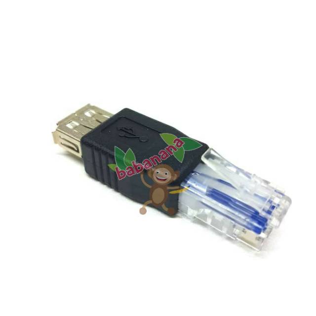 USB Female Type A to RJ45 LAN ethernet adapter converter