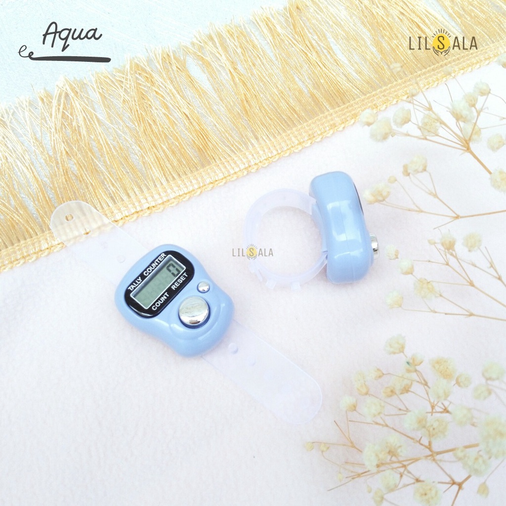 [TDK] Souvenir Tasbih Digital + Kartu Ucapan SXH Mini Tally Counter Souvenir Murah Tahlilan Finger Counter