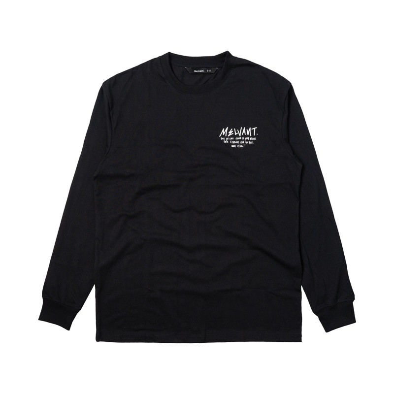 MLTS WALTRIP BLACK - TSHIRT LONGSLEEVE LAKI LAKI