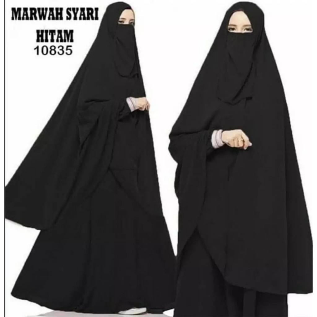 syari free niqob - gamis set kekinian