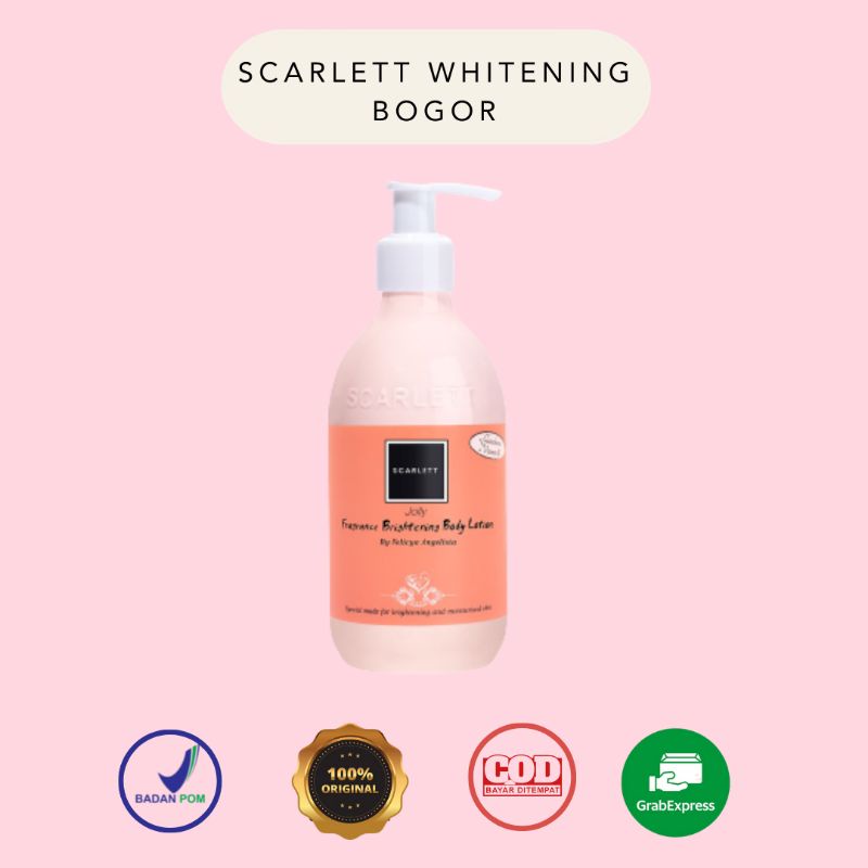 [RESELLER RESMI] Scarlett Whitening Body Lotion 300ml Jolly ORIGINAL 100%