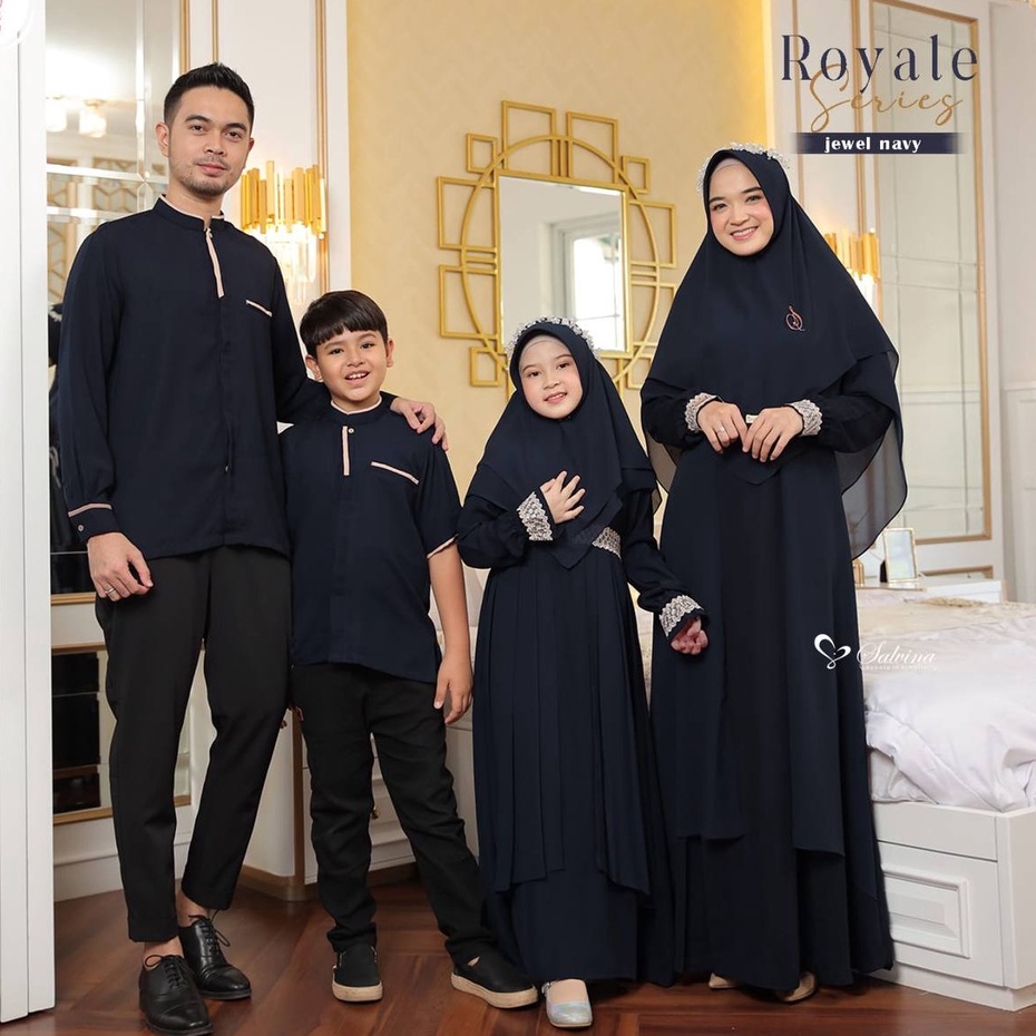 Salvina Hijab Sarimbit New royale (Couple Kids) Series Quality Premium Syari'i