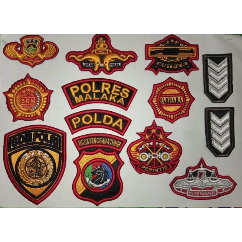 EMBLEM BORDIR / LOGO BORDIR PATCH CUSTOM SATUAN