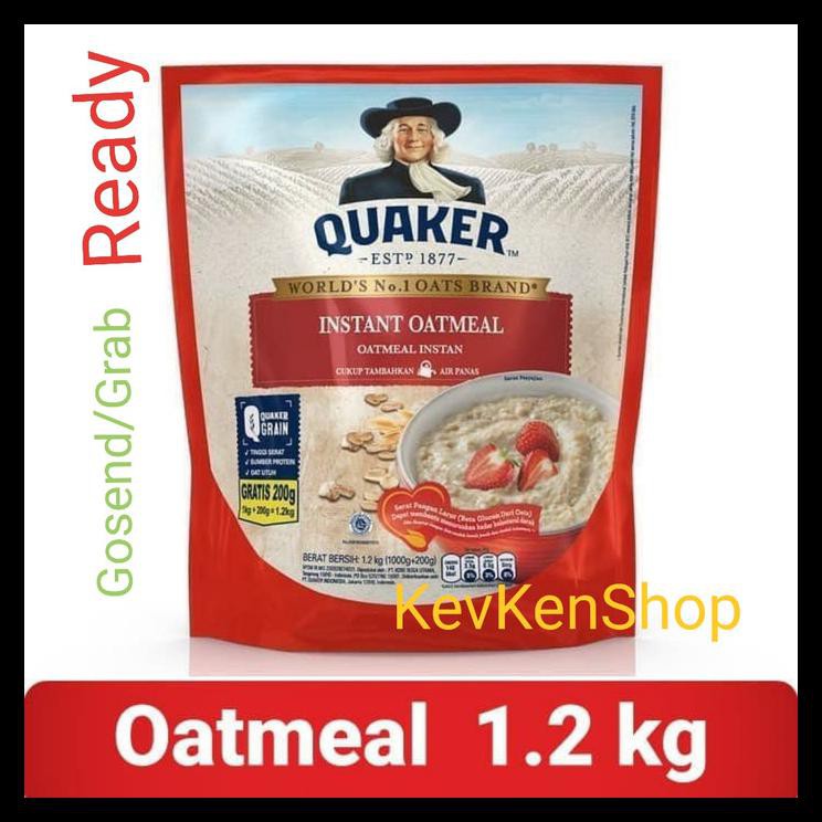 

Diskon Quaker Oat Instant Oatmeal Sereal 1200 Gram Merah 1,2 Kg Bpom Ri