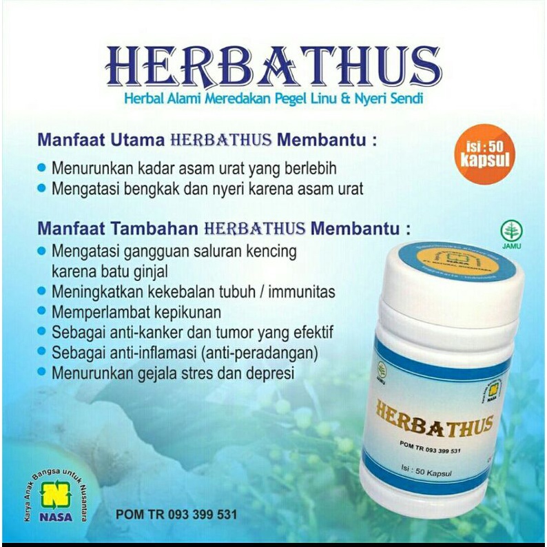 

HERBATUS NASA_OBAT PEGEL LINU,ASAM URAT