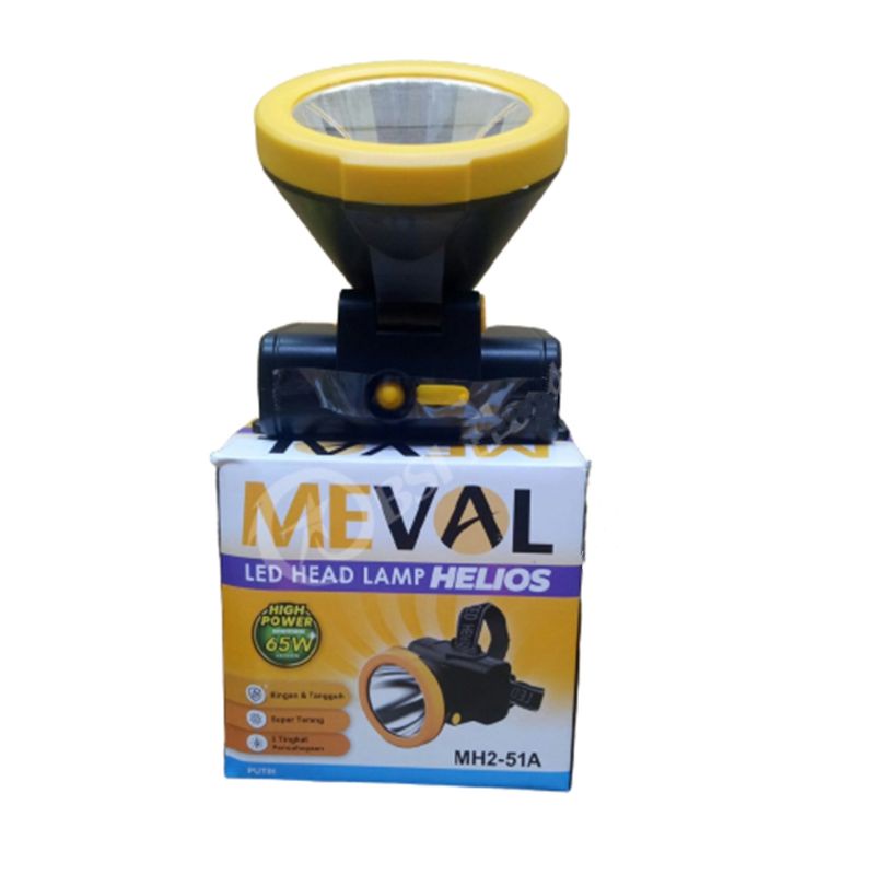 Senter Kepala / Head Lamp Meval MH2-51A Cahaya Putih