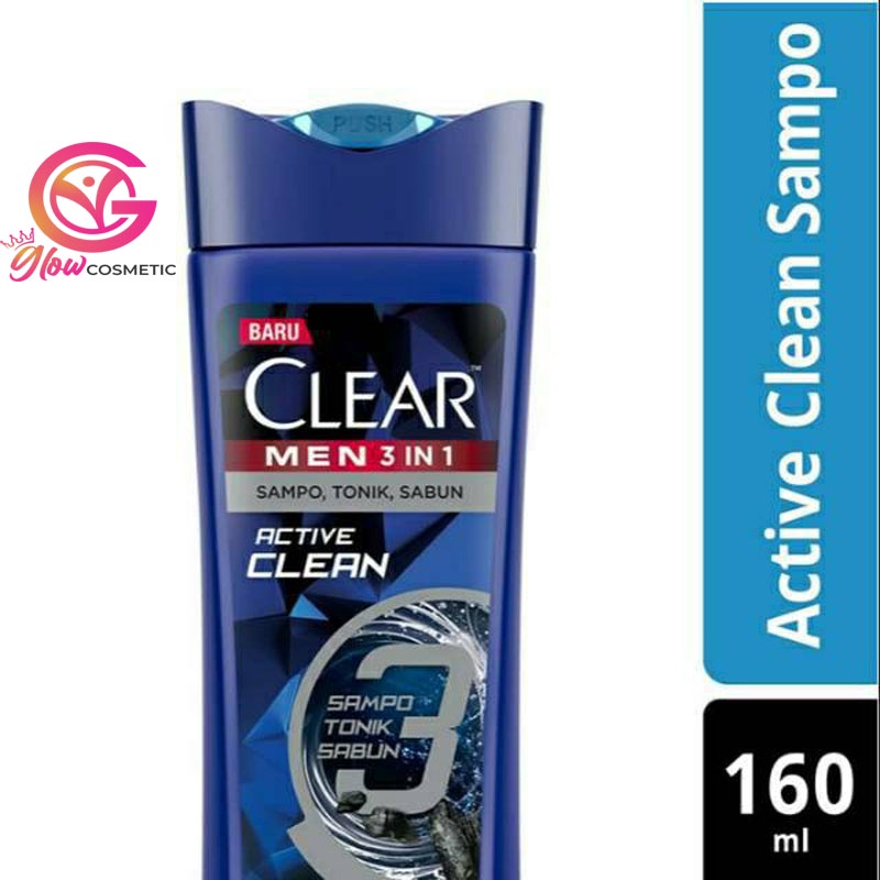 CLEAR MEN SHAMPOO ACTIVE CLEAN 160ML