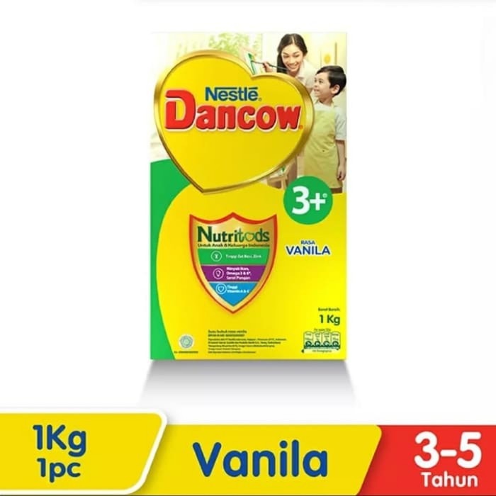 SUSU  DANCOW 3+ VANILA / MADU / COKLAT 1KG