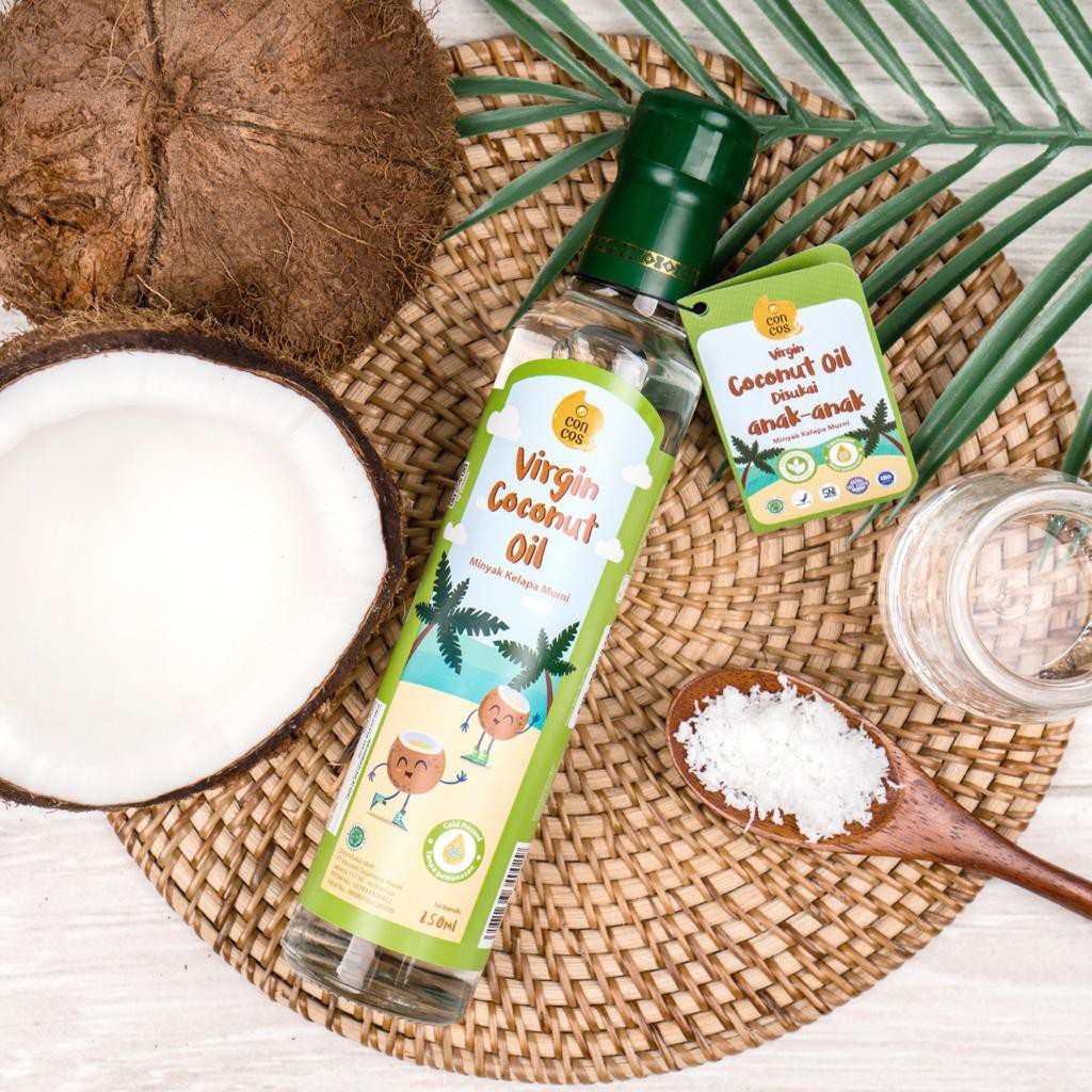 Jual Concos Virgin Coconut Oil Kids 250ml Vco Minyak Kelapa Murni Mpasi Indonesia Shopee Indonesia