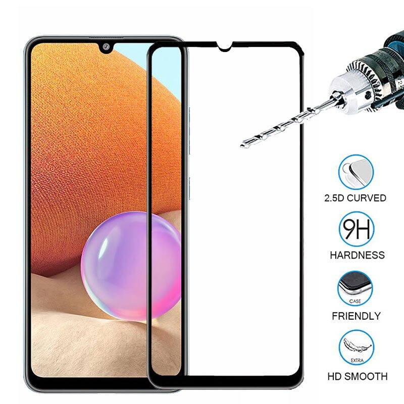 Tempered Glass Samsung Galaxy A32 4G Full Cover Full Glue Tempered Glass Samsung A32 4G