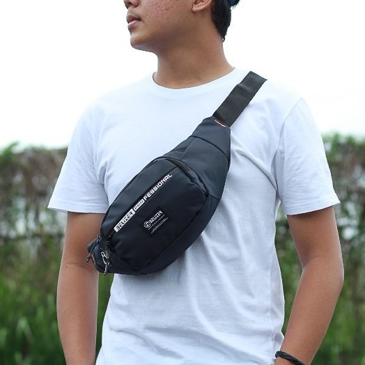 Tas Waist Bag Pria Anti Air Tas Selempang Tas Pinggang Waterproof | Belizer MR 803