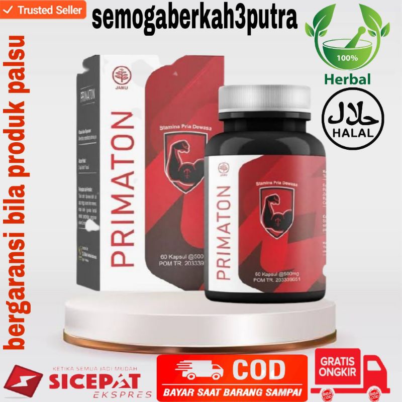 PRIMATON KUAT DAN TAHAN LAMA 100% HERBAL ALAMI - HALAL + BPOM SUDAH TERBUKTI KHASIATNYA