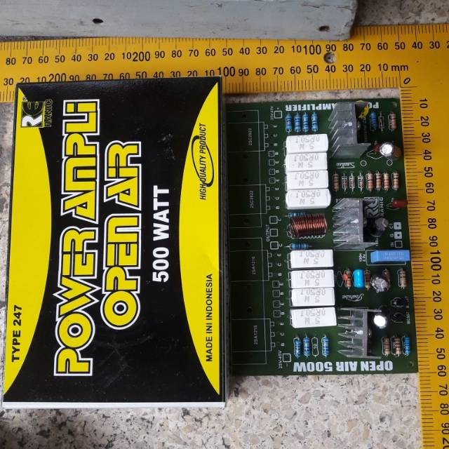 Kit audio driver mono 500 watt ampli rakitan audio sound system 247