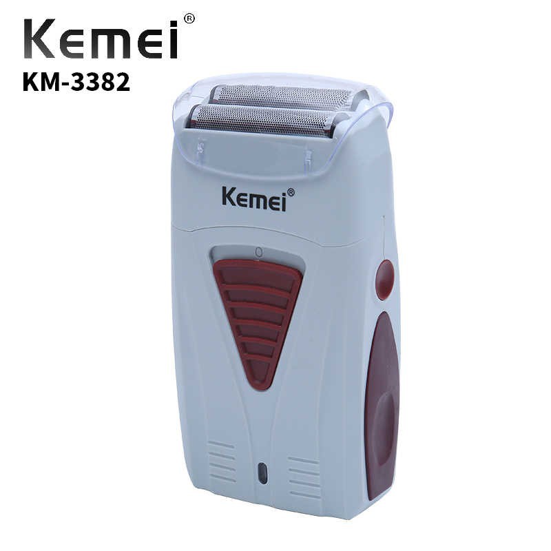 Kemei KM 3382 Alat Cukur Rambut Botak Rata Kulit Kumis Shaver Mesin Cukuran KM-3382