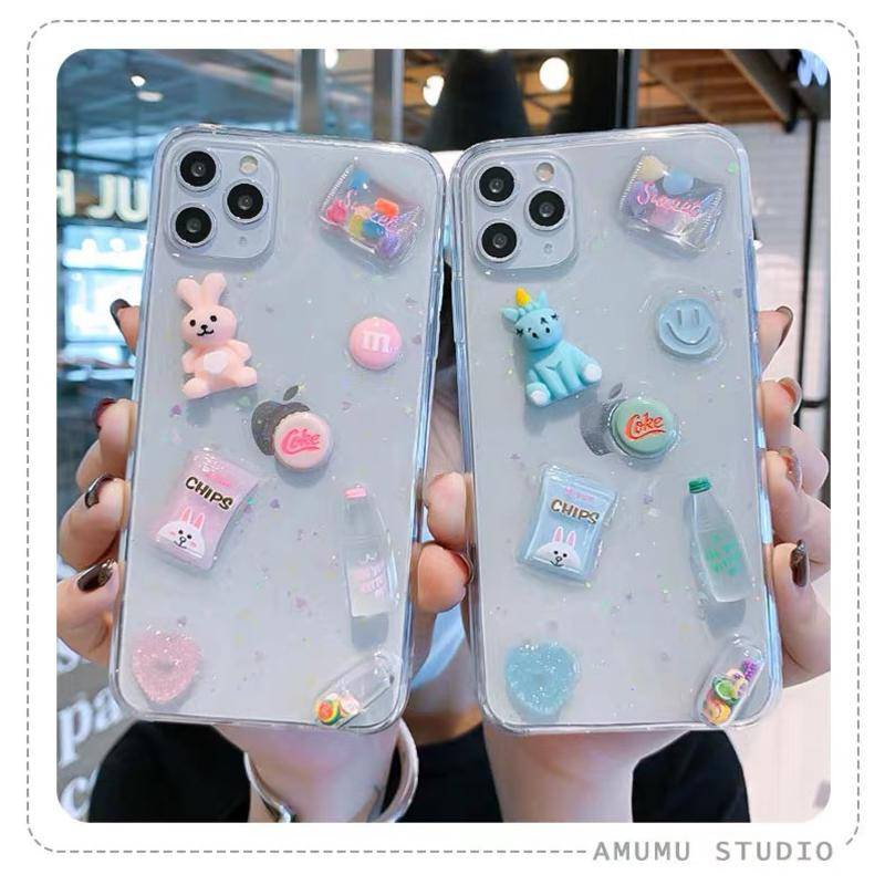 Soft Case Hp Gambar Kartun Kelinci Untuk iPhone 13 / 12 / 11promax / X / XS MAX / XR / SE / 2022 2020 / 7 / 8plus