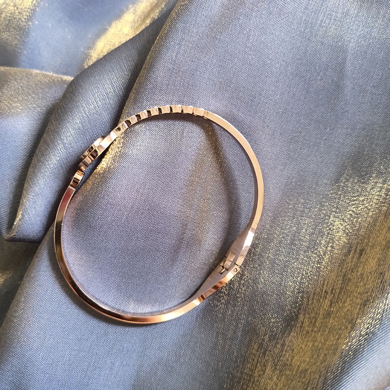 gelang titanium asli tangan wanita bangle lapis emas cewek prempuan terbaru impor murah