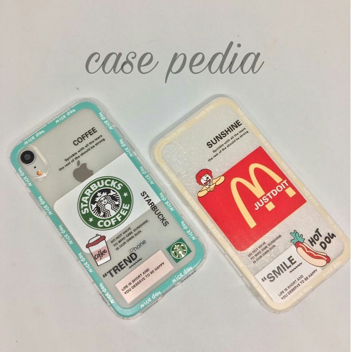 Soft Case OPPO A3s A5s A5 A7 A12 A5 A9 2020 A1k A37 A37F A39 A57 A59 A71 A73 A79 A83 NEO 9 10 Silikon Casing Starbucks McDonald's