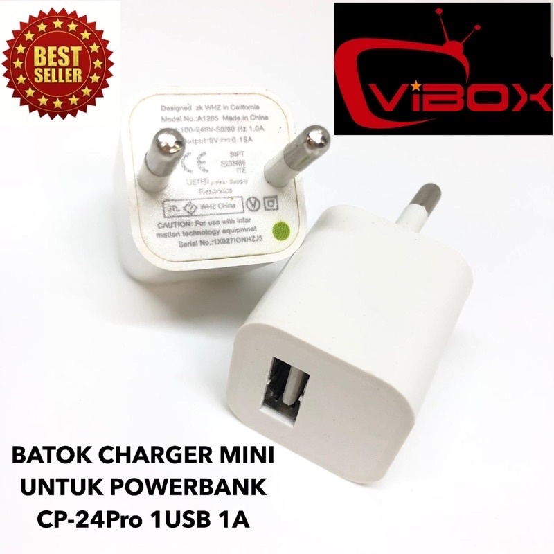 SEN BATOK CHARGER MINI POWERBANK VIBOX CP24PRO UNTUK POWERBANK VIVAN ROBOT ANKER BUKAN UNTUK HANDPHONE