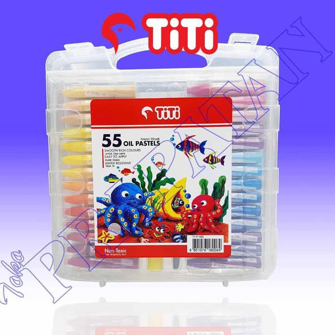 

Stok Baru! Crayon / Krayon Titi Oil Pastel 55 Warna Murah