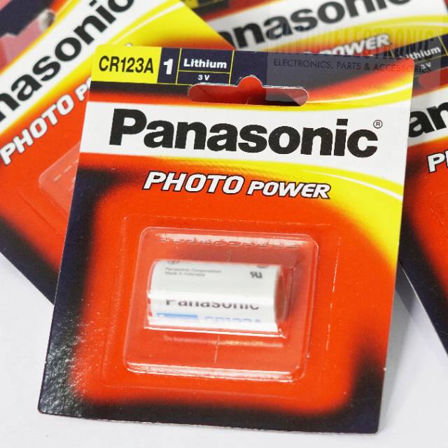 Baterai Panasonic CR123 photo power 3v