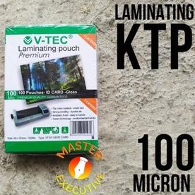 

❤[Layak Dibeli!!!]❤ (1pack isi 100) Plastik Laminating V-tec Ukuran KTP / Sim / Id Card 100Mc termurah se indonesia