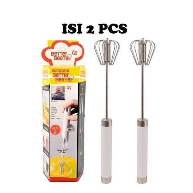 Beater Better  Hand mixer otomatis set isi 2 pcs