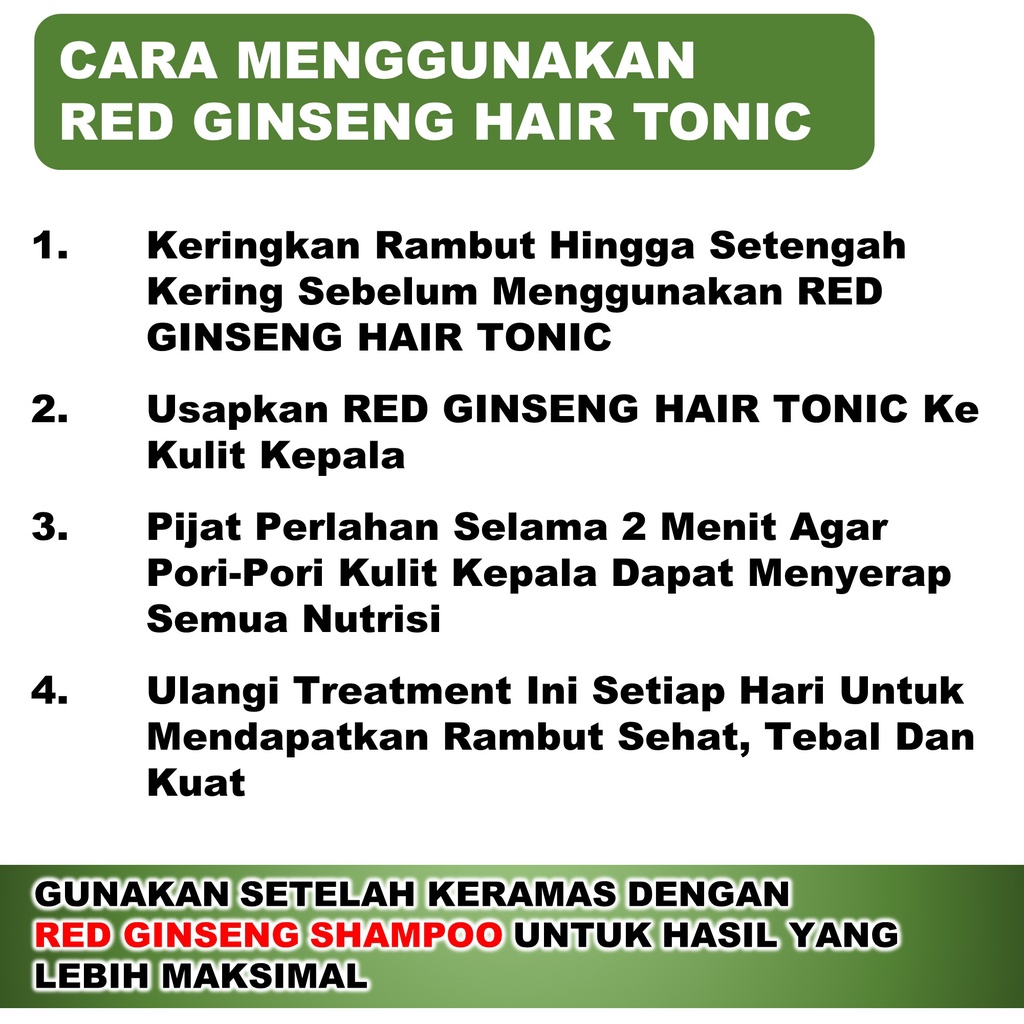 Hair Tonic Rambut Rontok Penyubur Rambut Rontok Red Ginseng Hair Tonic B5Q