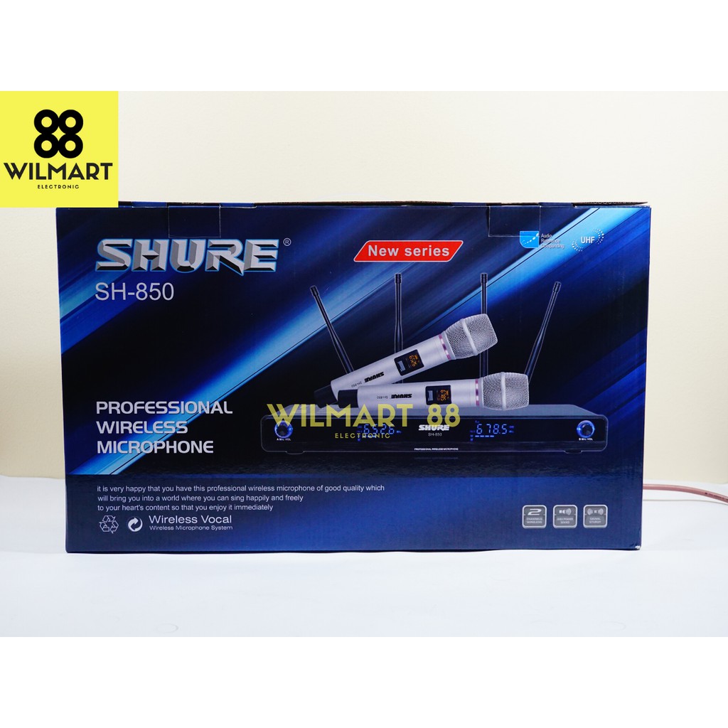 Mic Wireless Shure SH850 - UHF | Microphone Genggam | Receiver