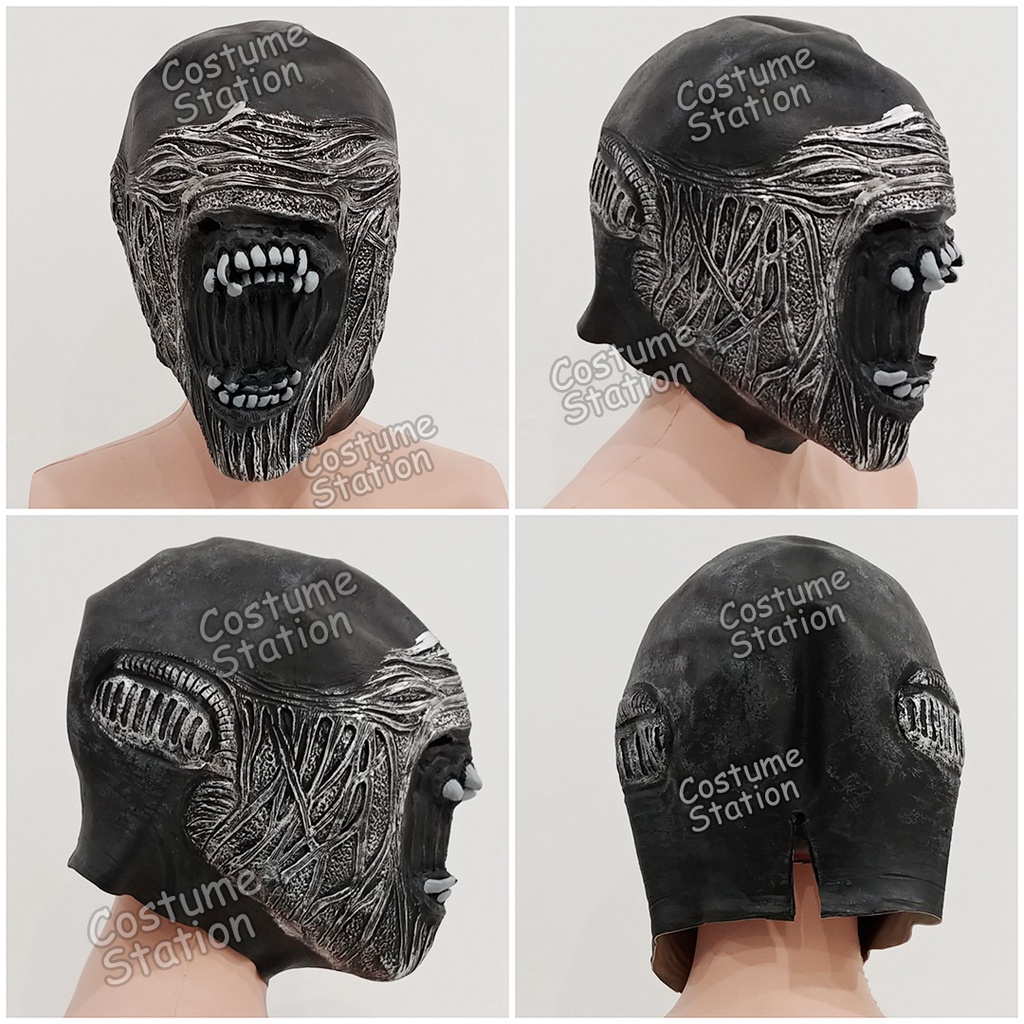 Topeng Alien / Mask Latex Alien vs Predator Setan Hantu Halloween Party