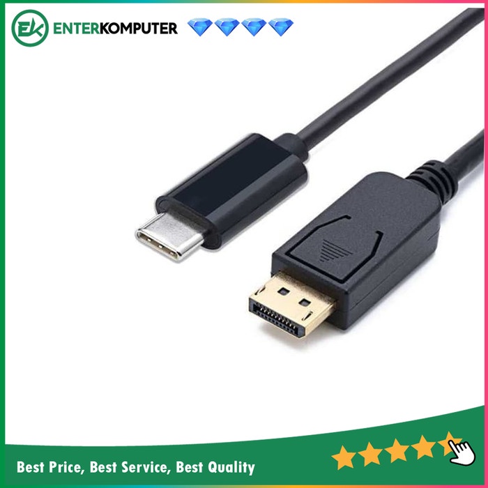 Kabel USB 3.1 Type C To Display Port 1.2 UHD 4K 1 Meter - H8-TCDP18K