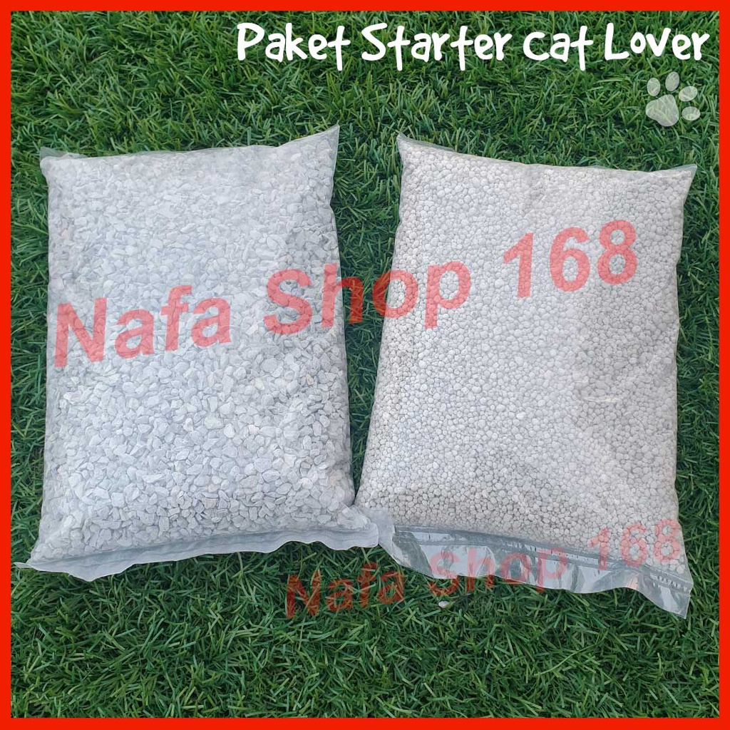 Paket Murah Starter Kit Bak Pasir Gratis 1Ltr + Serokan Pasir Kucing / Scoop Litter Box Cat Lover