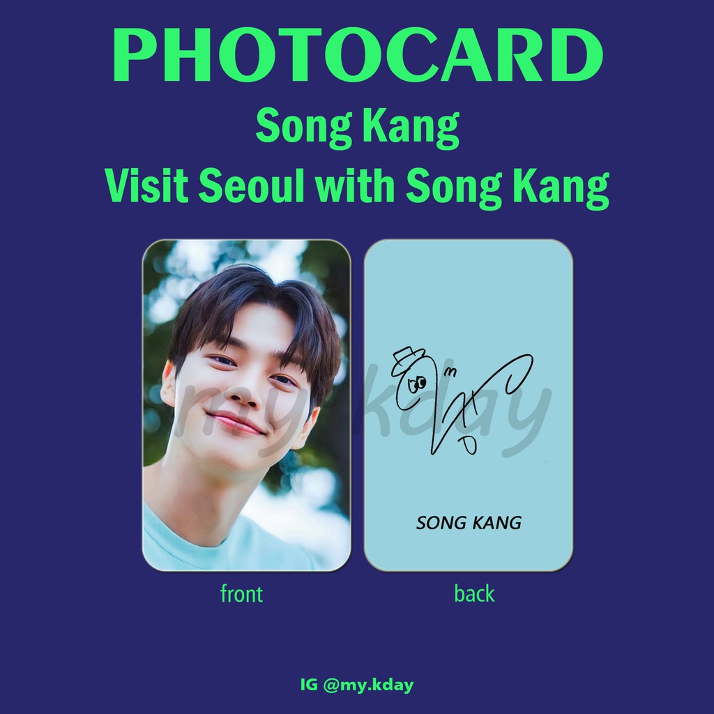 PCA-0075, Unofficial Photocard Song Kang Visit Seoul with Song Kang 2 sisi