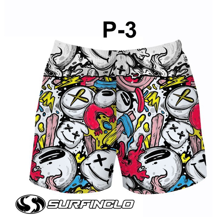(COD) Boxer pria dewasa / celana pantai / celana surfing bahan katun premium-1