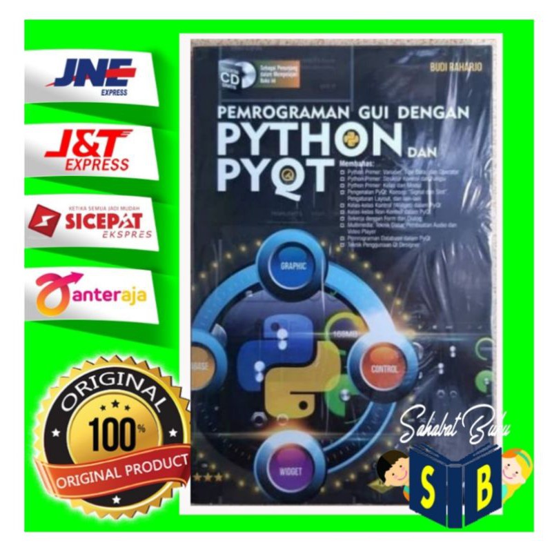 Jual PEMROGRAMAN GUI DENGAN PYTHON DAN PYQT + CD - BUDI RAHARJO ...