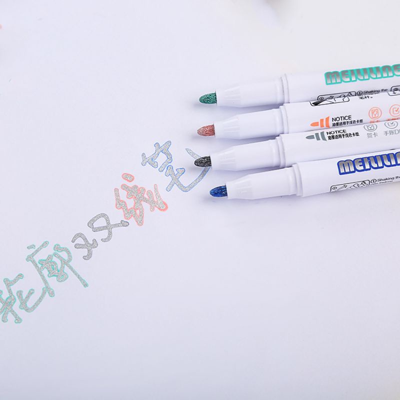 

1set isi 8pcs 8 Warna Spidol Stabilo Dual Line / Highlighter Dua Warna / ATK / Import Murah