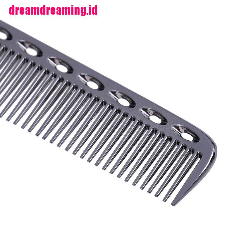 Sisir Rambut Profesional Anti Statis Bahan Metal Aluminum