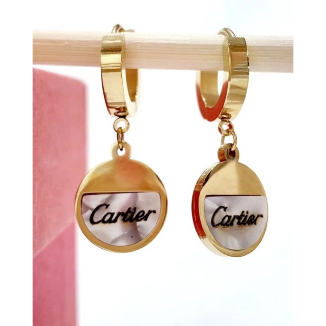 Gelang Anting Titanium Motif Cartierx Gold Premium Quality Anti karat anti alergi Stainless steel branded band 0992