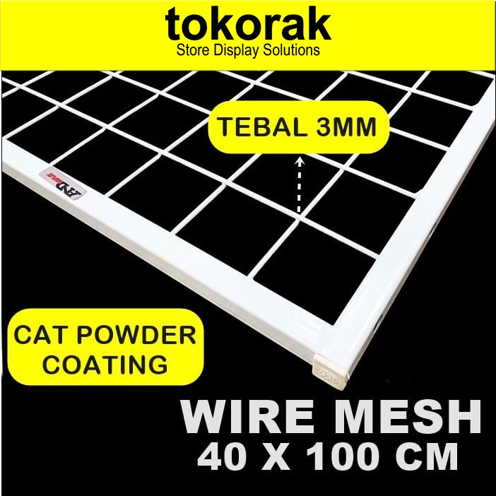 KAWAT JARING KOTAK 40 X 100 CM - WIRE GRID MESH - RAM DINDING BINGKAI