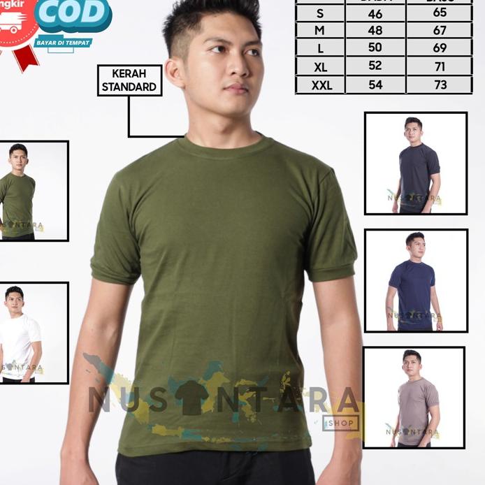 GROSIR Kaos Polos Coklat Navy Hitam Putih Army Kerah Pendek Kaos Satpam Security Kaos Polisi Tni Ter